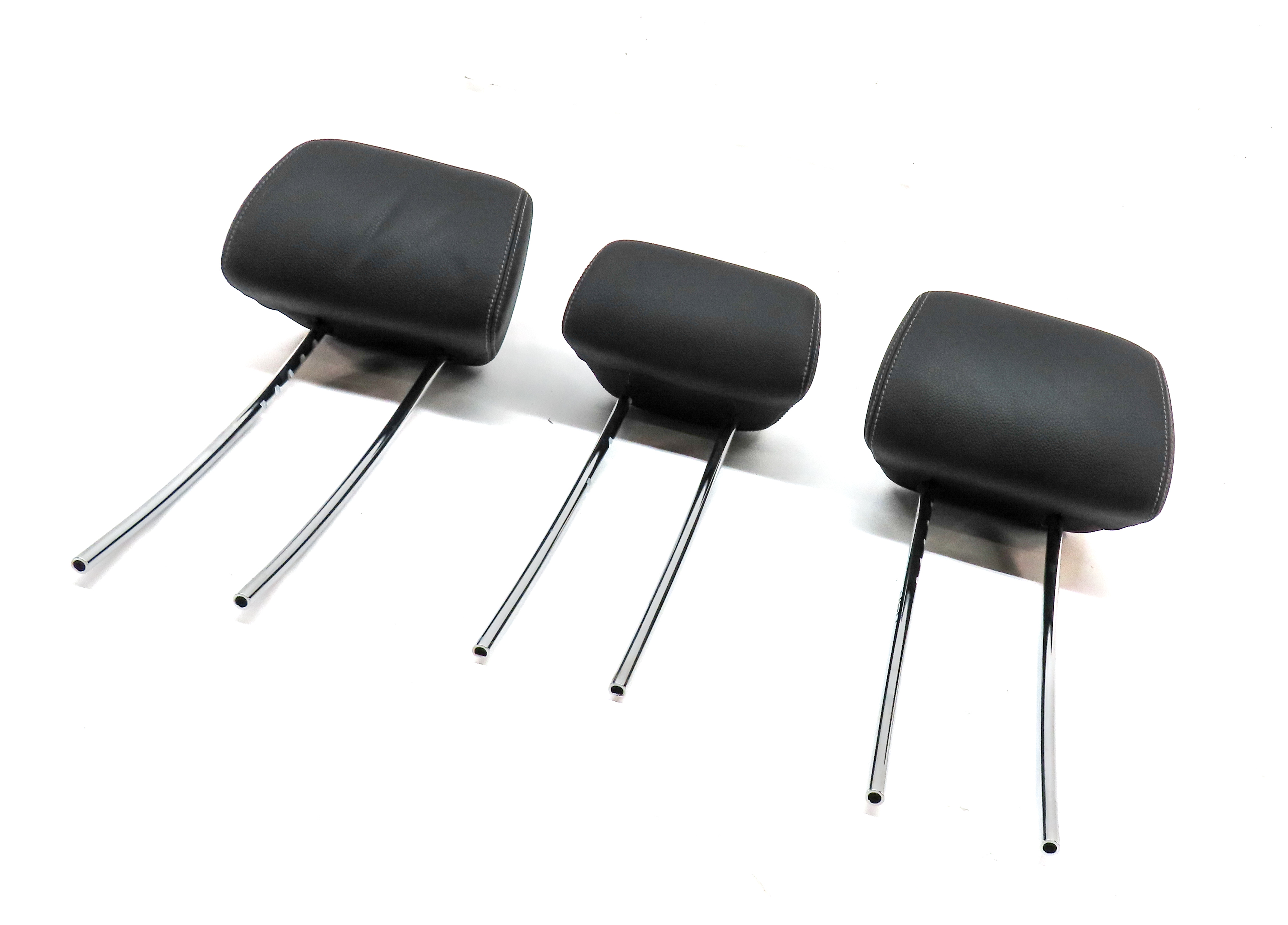 10-16 MERCEDES E CLASS W212 C207 REAR LEFT CENTER RIGHT HEADREST SET/3 (Black) — exact item pictured